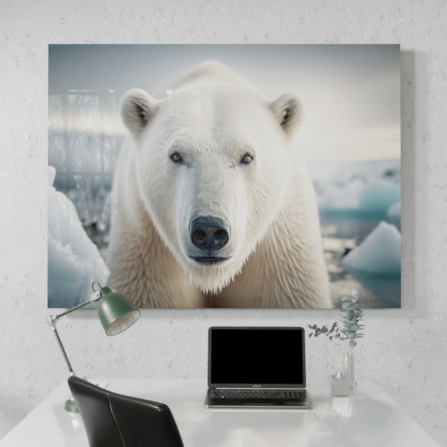 Wildlife Portraits_65_Polar Bear_Arctic Majesty_Desk_Mockup